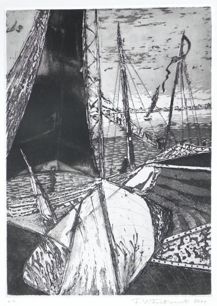 Am Meer, 2010, Aquatinta, 44x32 cm