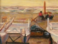 Am Strand von Camaiore, 2004, Acryl auf Leinwand, 35x45 cm