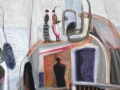 Auf der Luxusyacht, 2013, Öl auf Leinwand, 60x50 cm