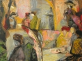 Café Scarlatti, 2008, Öl auf Leinwand, 70x90 cm