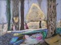 Park in Varenna, 2009, Öl auf Leinwand, 60x80 cm