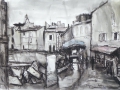 Regen in Arles, 1995, Tusche und Aquarell, 17x23 cm